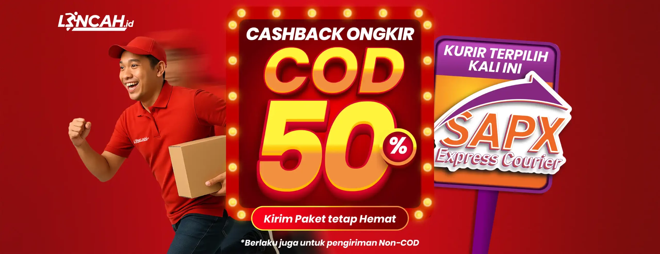 Cashback SAPX COD dan Non-COD - Lincah.id