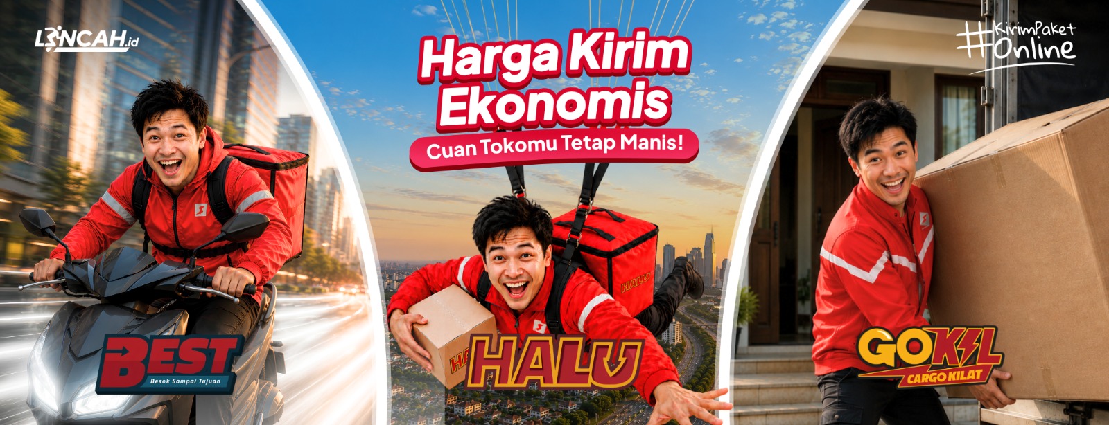 Promo SiCepat Free RTS Pulang-Pergi, HALU Service, Cargo GOKIL, dan BEST Service di Lincah.id