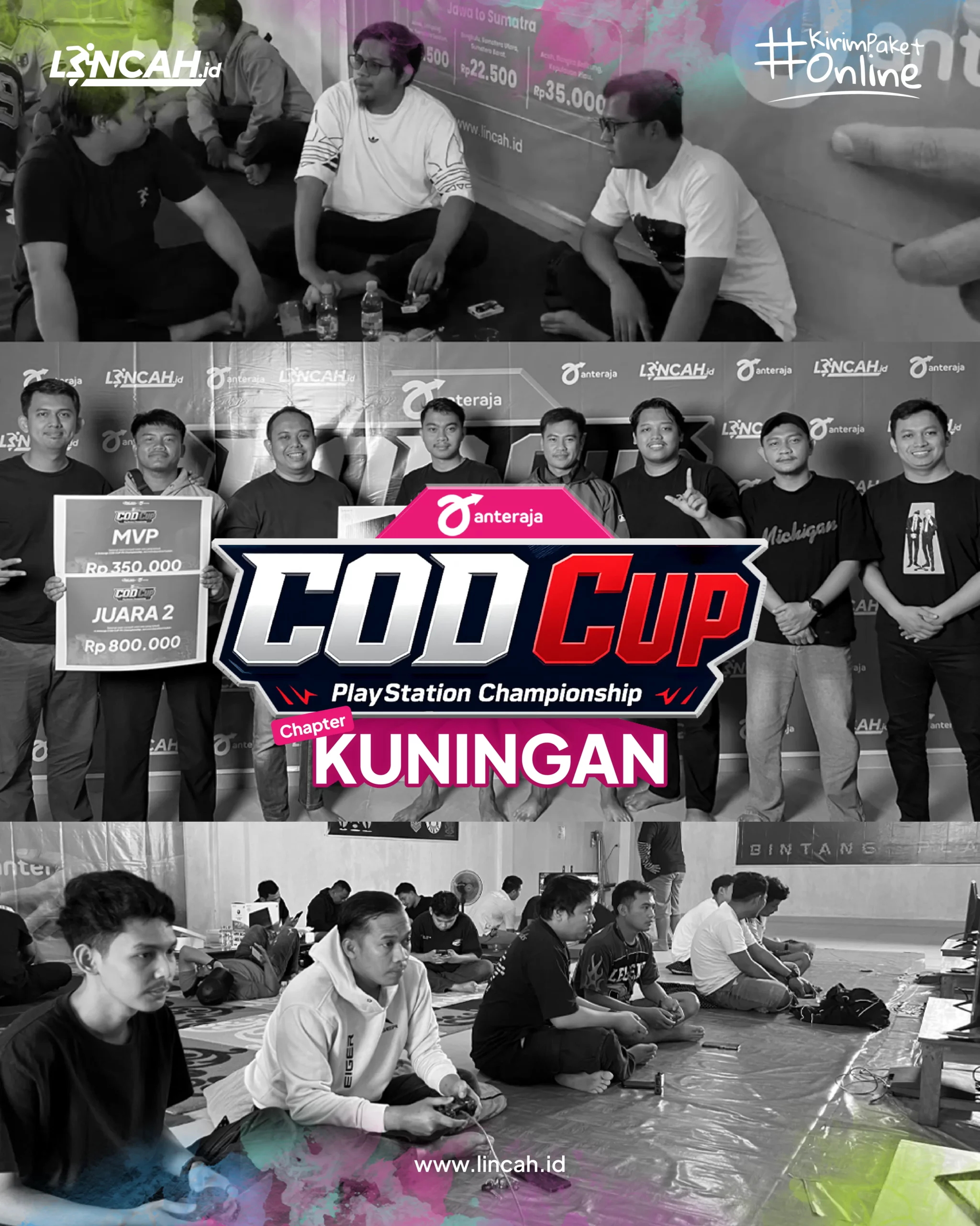 Momen pemenang Anteraja COD Cup PlayStation Championship Chapter Kuningan
